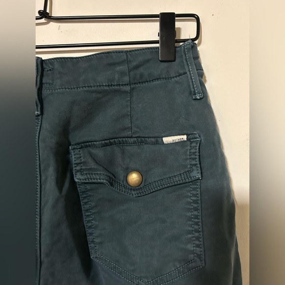 MOTHER MOTHER Misfit Crop Marine Ankle Zip Jogger Pants Womens Size 24 - Picture 6 of 12